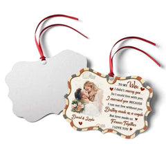 Personalized Aluminum Couple Ornament To My Wife Wedding