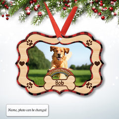 Personalized Aluminum Custom Dog Photo Memorial Ornament