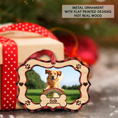 Personalized Aluminum Custom Dog Photo Memorial Ornament