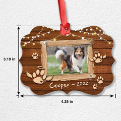 Personalized Aluminum Memorial Custom Dog Photo Ornament