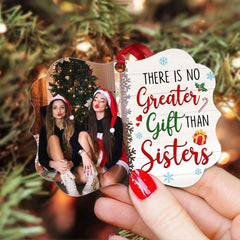 Personalized Aluminum Sister Ornament For Besties