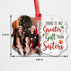 Personalized Aluminum Sister Ornament For Besties