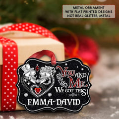Personalized Aluminum Skull Couple Ornament Jewelry Style
