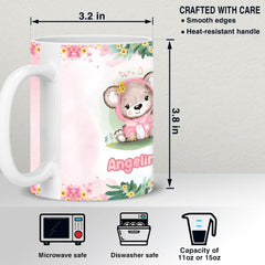 Personalized Baby Bear Mug Customize Name Chocolate Mug