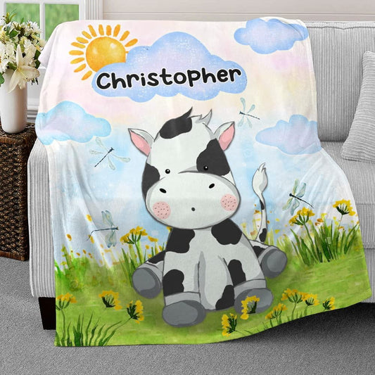 Personalized Baby Blanket Lovely Boy Nursery for Baby Boy