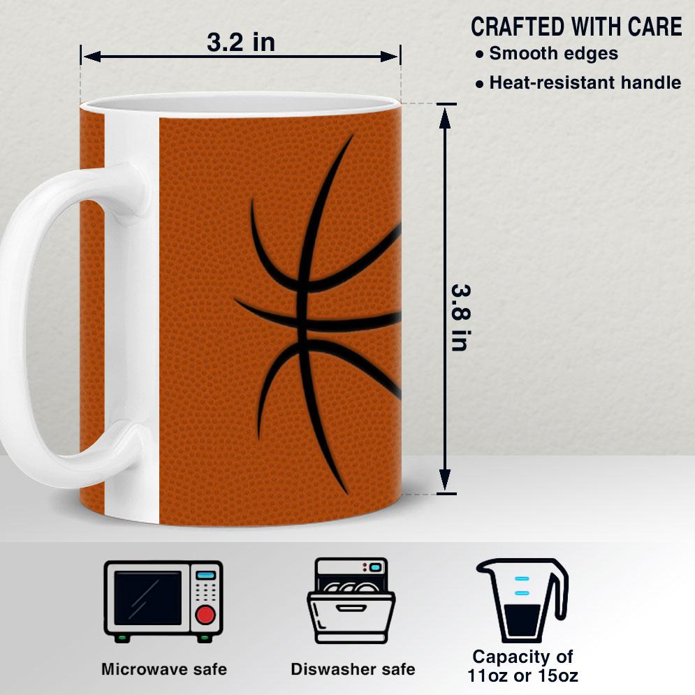 Personalized Basketball Custom Name Mug