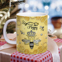Personalized Bee Happy Mug Jewelry Drawing