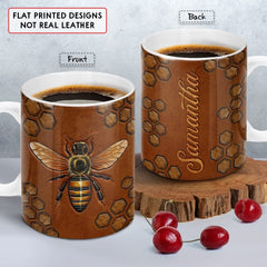 Personalized Bee Mug Customize Name