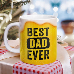 Personalized Best Dad Ever Beer Mug