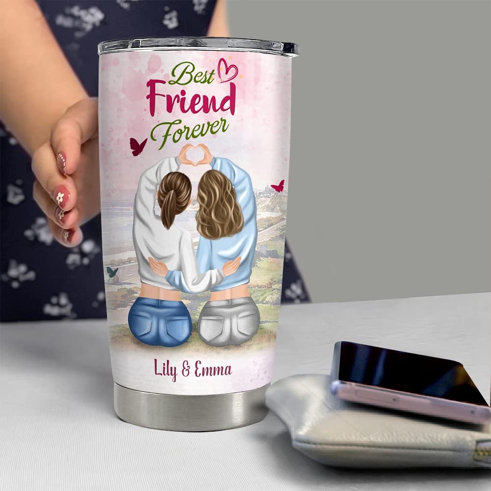 Personalized Best Friend Tumbler To My Bestie Soulmate Friendship