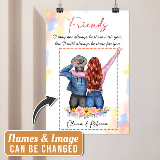 Personalized Best Friend Poster With Custom Name