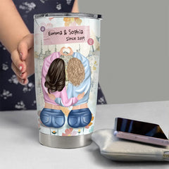 Personalized Best Friends Tumbler Because Of You I Laugh For Besties