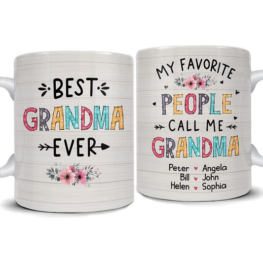 Personalized Best Grandma Ever Mug