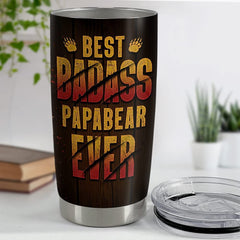 Personalized Best Papa Bear Ever Tumbler Father's Day Best Gift