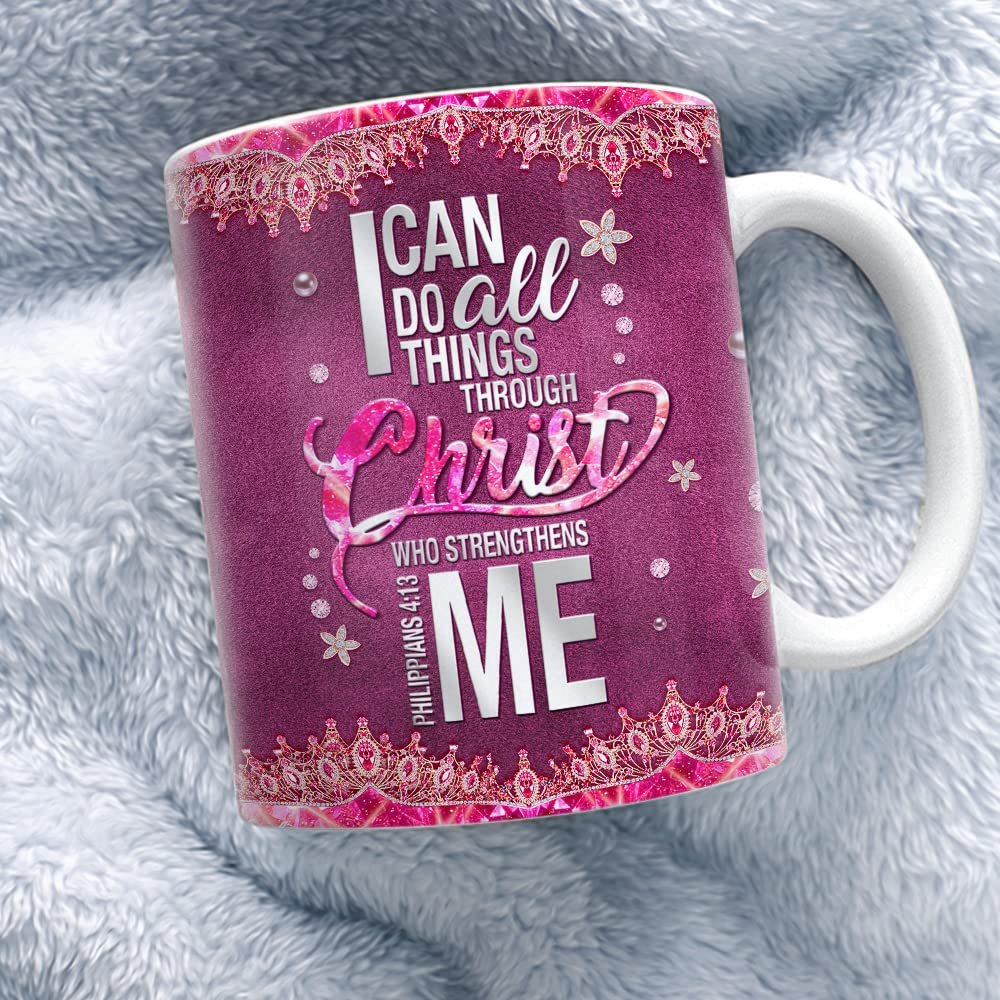 Personalized Bible Mug Do All Things Through Christ
