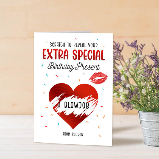 Personalized Birthday Greeting Card Extra Special