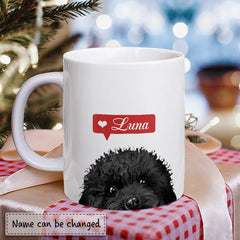 Personalized Black Poodle Mug