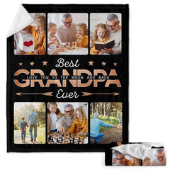 Personalized Blanket For Grandfather Best Grandpa Ever