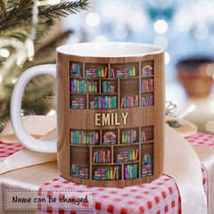 Personalized Book Lovers Mug My Happy Place