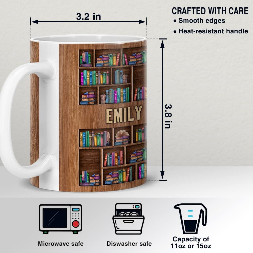 Personalized Book Lovers Mug My Happy Place