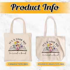 Personalized Book lover Totebag It's A Good Day