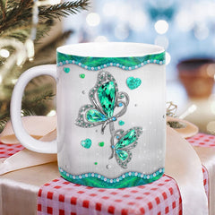 Personalized Butterfly Jewelry Art Mug