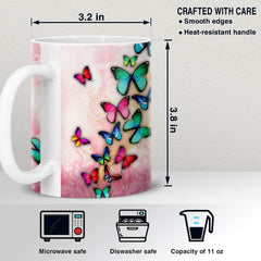 Personalized Butterfly Mug Custom Name