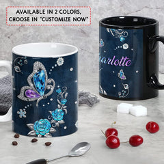 Personalized Butterfly Mug Jewelry Art
