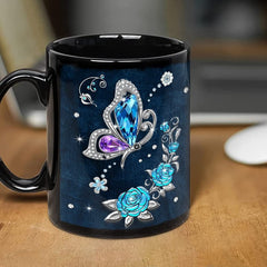 Personalized Butterfly Mug Jewelry Art