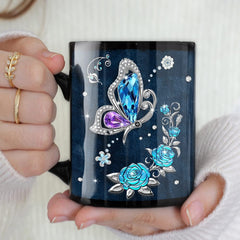 Personalized Butterfly Mug Jewelry Art