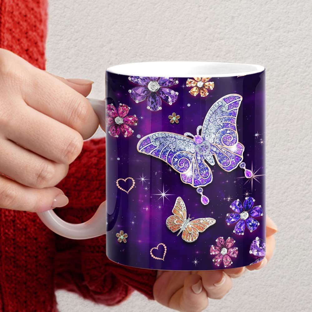 Personalized Butterfly Mug Jewelry Style For Women