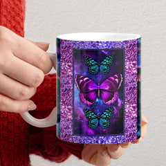 Personalized Butterfly Mug Mosaic Art