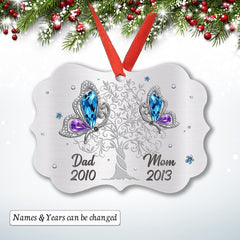 Personalized Butterfly Ornament Memorial Family Jewelry Style