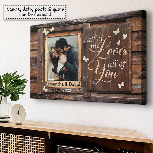 Personalized Canvas For Couple Customize Photo