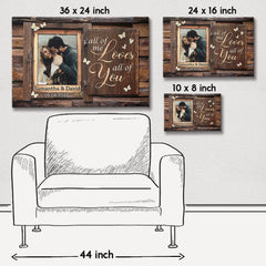 Personalized Canvas For Couple Customize Photo