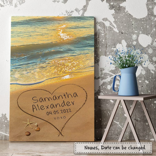 Personalized Canvas For Couple Special Date