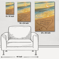 Personalized Canvas For Couple Special Date