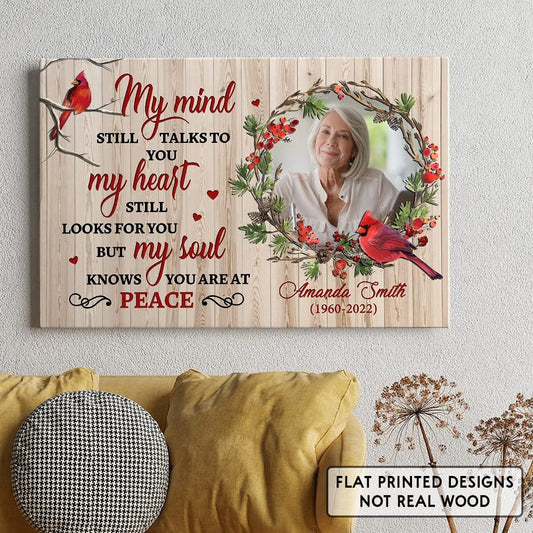 Personalized Canvas Memorial My Mind Still Talk To You