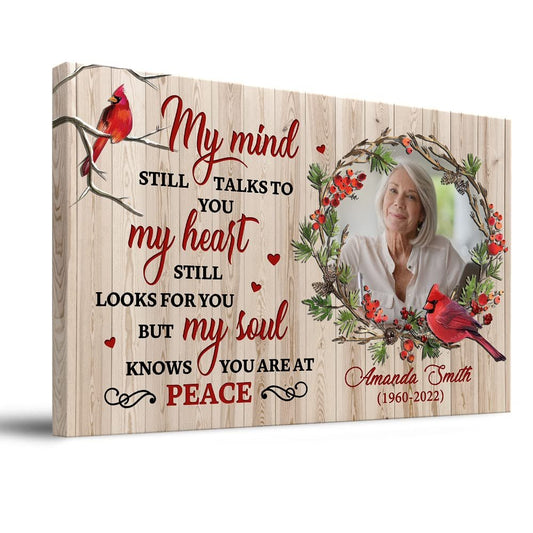 Personalized Canvas Memorial My Mind Still Talk To You