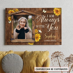 Personalized Canvas Memorial Photo I Am Always With You