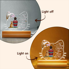 Personalized Cat Shaped Led Night Light You Are My Best Friend