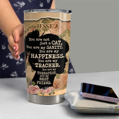 Personalized Cat Tumbler Stainless Steel For Animal Lover Best Gift