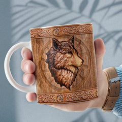 Personalized Celtic Wolf Mug Pattern