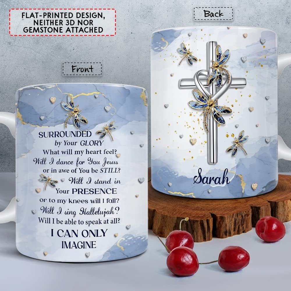 Personalized Christian Mug Dragonfly