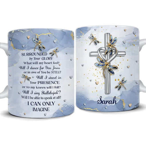 Personalized Christian Mug Dragonfly