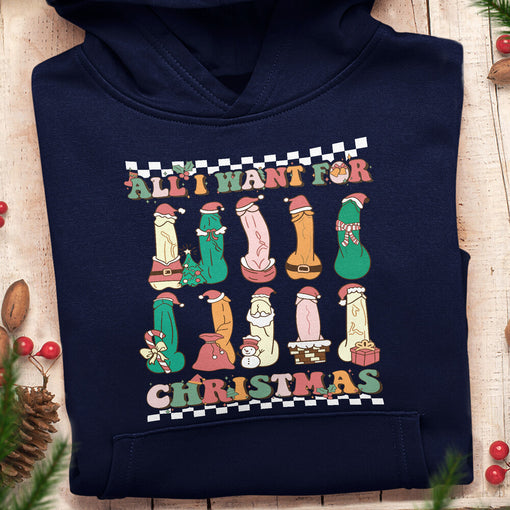 Personalized Christmas T-Shirt All I Want For Christmas