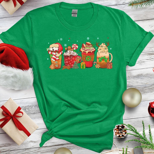 Personalized Christmas T-Shirt Coffee Lover