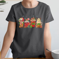 Personalized Christmas T-Shirt Coffee Lover