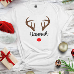 Personalized Christmas T-Shirt Custom Family Name