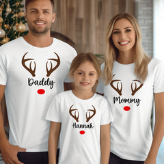Personalized Christmas T-Shirt Custom Family Name